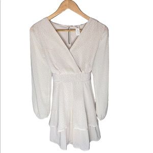 Japna Blush Animal Print Long Sleeve Dress Size Small